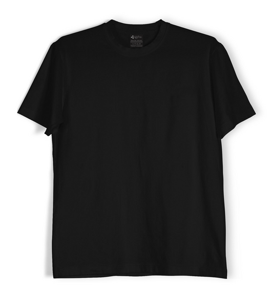 Regular Fit Plain T-shirt Black