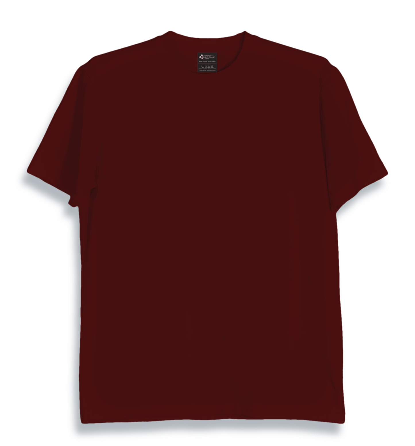 Regular Fit Plain T-shirt Maroon